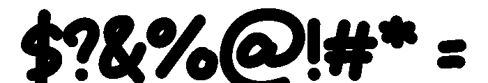 Hand Onic Font OTHER CHARS