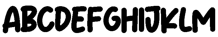 Hand Onic Font UPPERCASE