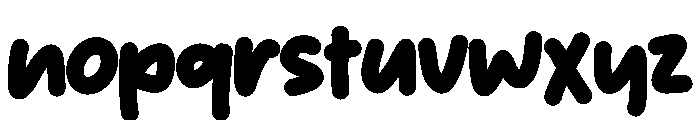 Hand Onic Font LOWERCASE