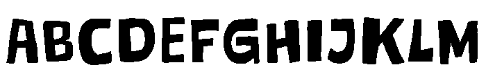 Hand Refzea Font UPPERCASE