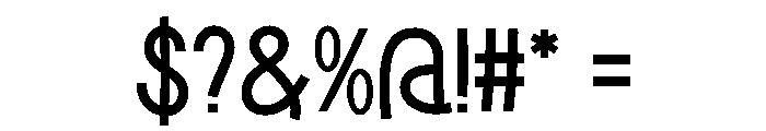 Hand Speed Regular Font OTHER CHARS