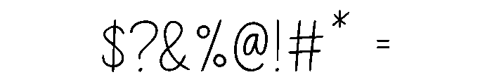 Hand Tulis Letter Gedrik Reg Font OTHER CHARS