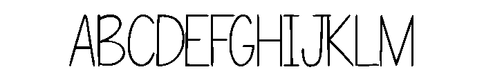 Hand Tulis Letter Gedrik Reg Font UPPERCASE