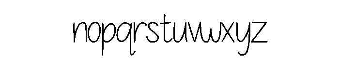 Hand Tulis Letter Gedrik Reg Font LOWERCASE