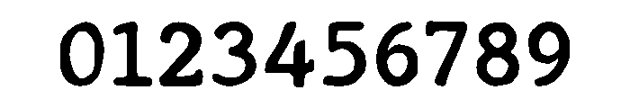 Hand Typewriter Font OTHER CHARS