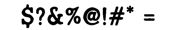 Hand Typewriter Font OTHER CHARS