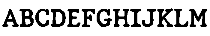 Hand Typewriter Font UPPERCASE