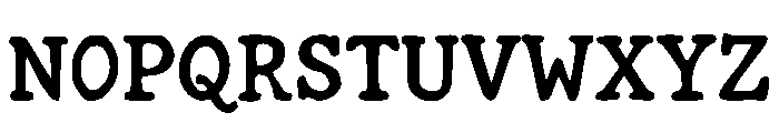 Hand Typewriter Font UPPERCASE