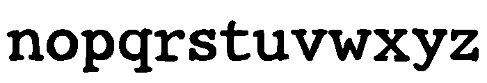 Hand Typewriter Font LOWERCASE