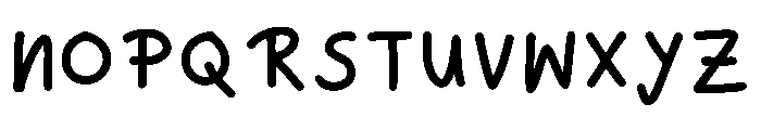 Hand Writting By Me Regular Font UPPERCASE