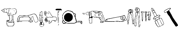Hand tools FONT