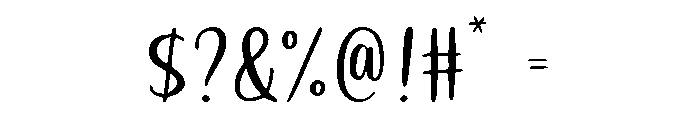 HandCocokLetter-Regular Font OTHER CHARS