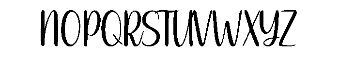 HandCocokLetter-Regular Font UPPERCASE