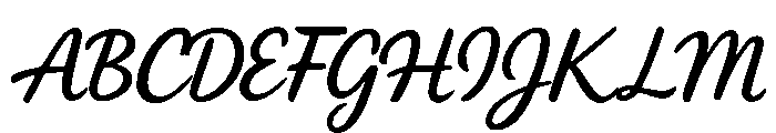 HandCukupLetterSudah-Regular Font UPPERCASE
