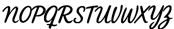 HandCukupLetterSudah-Regular Font UPPERCASE