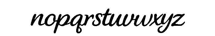 HandCukupLetterSudah-Regular Font LOWERCASE