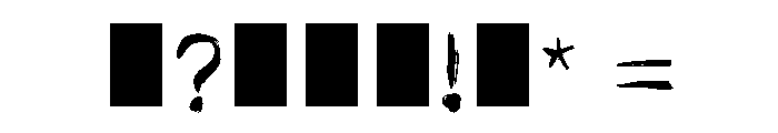 HandDraw Beta Regular Font OTHER CHARS