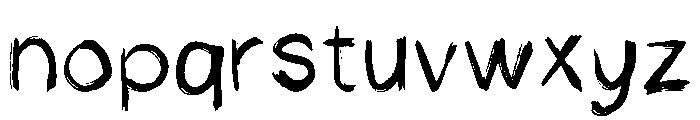 HandDraw Beta Regular Font LOWERCASE