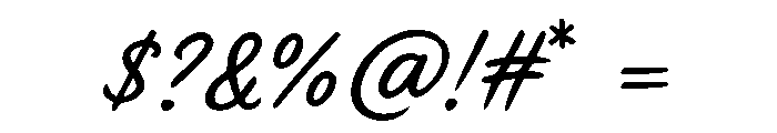 HandHurufLetterMiring-Regular Font OTHER CHARS
