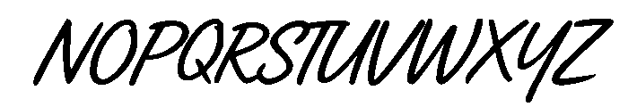 HandHurufLetterMiring-Regular Font UPPERCASE