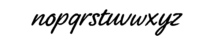 HandHurufLetterMiring-Regular Font LOWERCASE