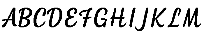 HandKandelLetterMiring-Reg Font UPPERCASE