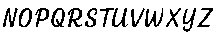 HandKandelLetterMiring-Reg Font UPPERCASE