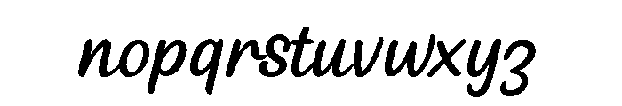 HandKandelLetterMiring-Reg Font LOWERCASE