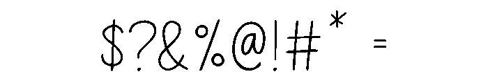HandTulisLetterGedrik-Regular Font OTHER CHARS