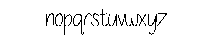 HandTulisLetterGedrik-Regular Font LOWERCASE