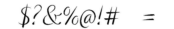 HandWriting Form Font OTHER CHARS
