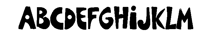 Handcut Groove Font UPPERCASE