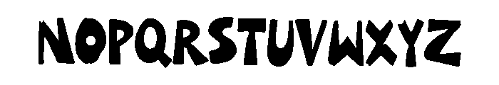 Handcut Groove Font UPPERCASE