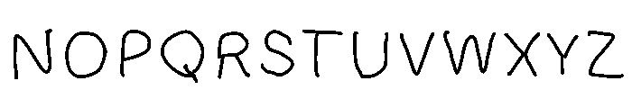 Handfen Ayana Regular Font UPPERCASE