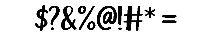Handflow Font OTHER CHARS