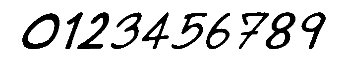 Handfree Sunday Italic Font OTHER CHARS