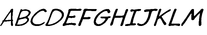 Handfree Sunday Italic Font UPPERCASE