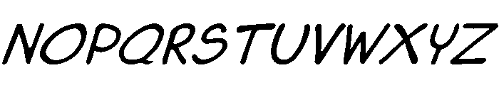 Handfree Sunday Italic Font UPPERCASE