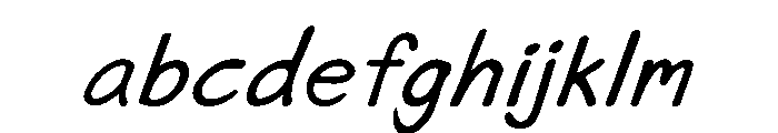 Handfree Sunday Italic FONT