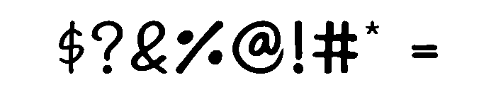 Handfree Sunday Font OTHER CHARS