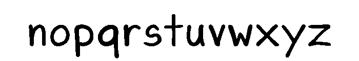 Handfree Sunday Font LOWERCASE