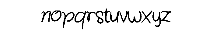 Handies Regular Font LOWERCASE