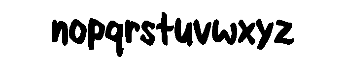 Handivo Font LOWERCASE