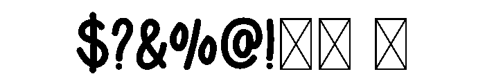Handlettered Duo Font OTHER CHARS