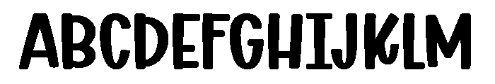 Handmade Alphabet Font UPPERCASE
