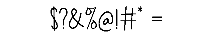 Handmade Biscuit Regular Font OTHER CHARS