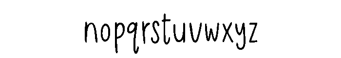 Handmade Biscuit Regular Font LOWERCASE