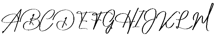 Handmade Casting Font UPPERCASE