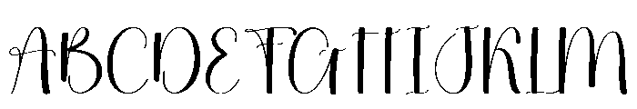 Handmade Creation Font UPPERCASE