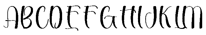 Handmade Grandma Font UPPERCASE